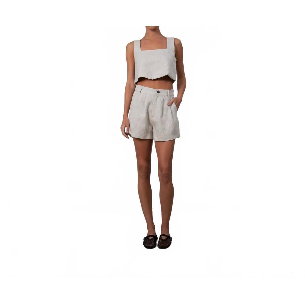 NEW PARENTEZI candy crop top in oat